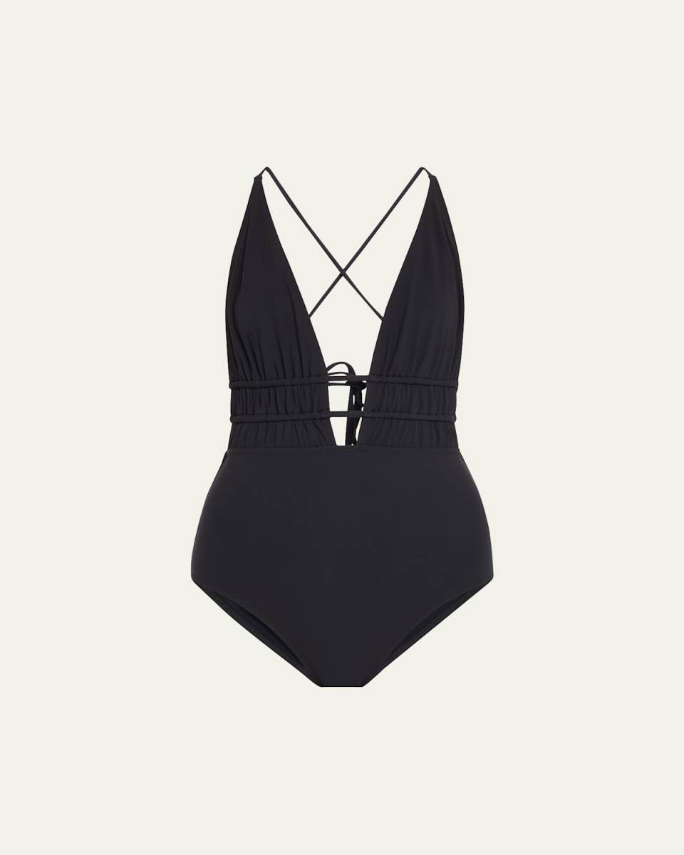 Dioni Plunge One-Piece Swimsuit